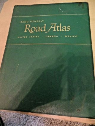 Vintage Rand Mcnally Road Atlas 1949 Us,  Canada & Mexico