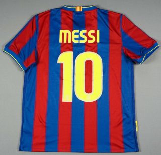 Leo Messi Fc Barcelona 2009/10 Home M Medium Football Shirt Jersey Camiseta
