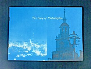The Song Of Philadelphia Tourist Booklet 1960s,  James Tate,  Mayor