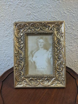 Vintage Looking Gold 4 " X 6 " Ornate Picture Photo Frame - Made In England