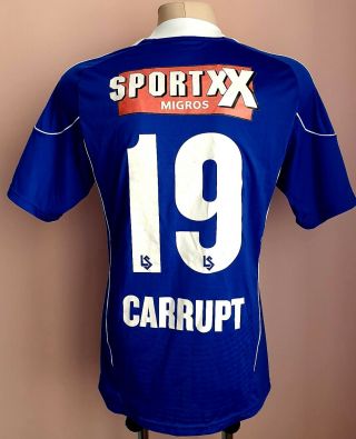 Lausanne Sport 2010 - 2011 Home Football Shirt Match Worn 19 Carrupt