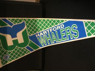 NHL - Hartford Whalers felt pennant,  sticker and button 2