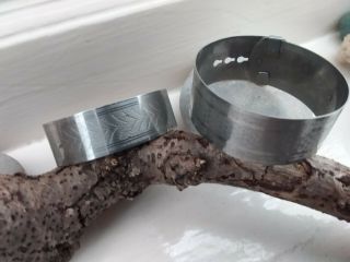 Vintage Silveroid Buckle Bangles X 2 - By Henry Griffiths & Sons - Est 1932