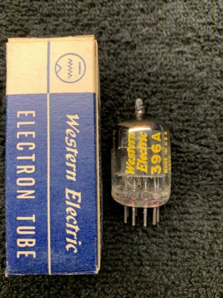 1 Nos Nib Western Electric 396a Audio Tube Usa 1958