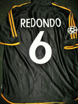 Redondo Real Madrid Jersey 1999 2000 Uefa Final Shirt Camiseta Argentina Maglia