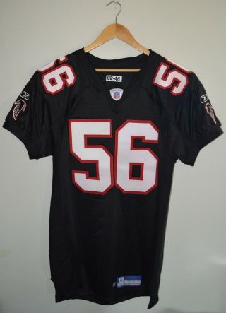 Signed 2002 Reebok Nfl Atlanta Falcons Keith Brooking 56 Game Issued Jersey 46