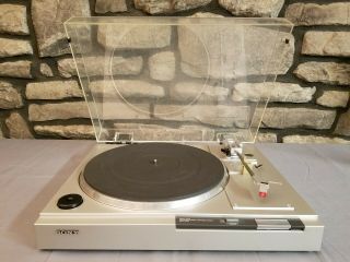Sony Ps - Lx210 Direct Drive Automatic Stereo Turntable - Silver - Great