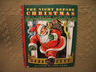 Vintage 1949 First Edition - Little Golden Book: The Night Before Christmas