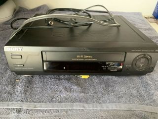 Sony SLV - 678HF VCR Video Cassette Recorder VHS /4 Head/ Hi - Fi Stereo 2