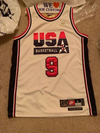 Nike Micheal Jordan Usa Dream Team Jersey 1992 Size Large 100 Authentic