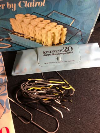 Vintage Clairol Kindness 20 Instant Hairsetter Hot Rollers NO CORD 2