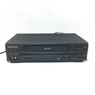 Philips Magnavox Vcr Video Cassette Recorder Vhs Player 4 Head Hifi Vr601bmg23