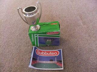 Vintage Subbuteo The European Cup Trophy With Leaflet.