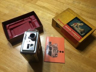 Neat Vintage Kodak Brownie Model 2 8mm Movie Camera W/box