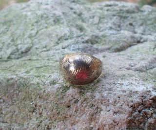 Vtg.  925 Sterling Silver Dome Ring Size 7