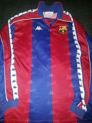 Romario Kappa Barcelona Jersey 1994 1995 Shirt Camiseta Maglia Brazil XL LS 2