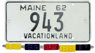 1962 1963 1964 1965 1966 1967 Maine License Plate (gibby Good)