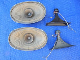 Vintage RCA Victor Console Stereo Speakers Woofers & Horns 2