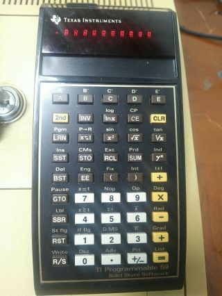 Texas Instruments Ti Programmable 59 Calculator With Master Library