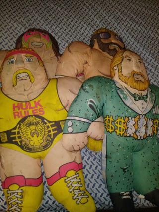 Wwf Tonka Ultimate Warrior Hulk Hogan Macho Man Ted Wrestling Buddies Wwe Plush