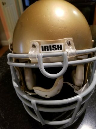 Notre Dame Fighting Irish Football Helmet / Authentic Game / Student Paint