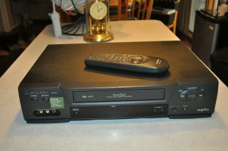 Mitsubishi Hs - U530 Vcr Plus 4 - Head Hi - Fi Stereo Vhs Tape Player Recorder Remote