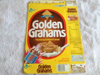 1993 Vintage Golden Grahams Rc Cola Coupon Cereal Box Empty Flat General Mills