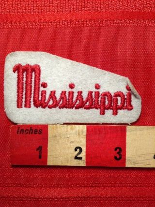 Vtg Embroidered Felt Mississippi Patch 74k7
