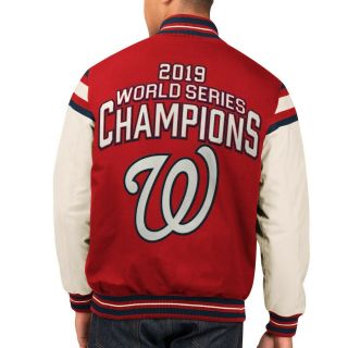 Washington Nationals 2019 World Series Champions Full Snap Varsity G - Iii Jacket