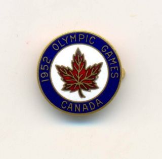1952 Helsinki Olympic Games Canada Noc Pin Badge