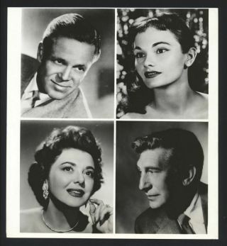1958 Ann Rutherford,  Dan Duryea & Gloria Talbot Vintage Photo
