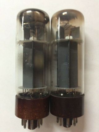 Matched Pair Amperex El34 / 6ca7 Xf4 Tubes - Good Enough For Government
