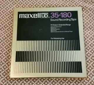 Maxell Ud 35 - 180 Sound Recording Tape 10.  5 " Reel Metal Mastering Gold