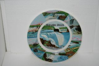 Vintage Niagara Falls Souvenir Porcelain Wall Plate Iconic Waterscape Scenes 2
