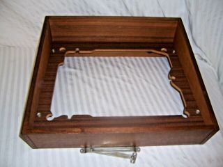 Vtg Dual 1219 Turntable Wooden Wood Base Cabinet Only Parts Repair