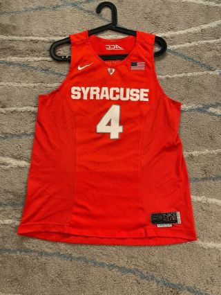 Nike Game Team Issue Syracuse Orange Men’s Basketball Jersey Patterson Acc