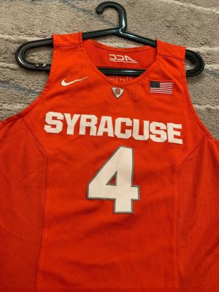 Nike Game Team Issue Syracuse Orange Men’s Basketball Jersey Patterson ACC 2