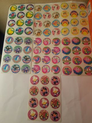Set Of 7 Scratch And Sniff Sticker Sheets By Trend Vintage