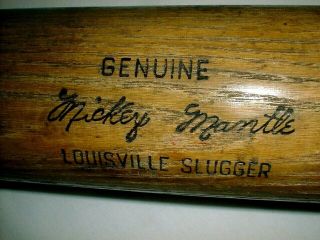 Old Mickey Mantle Bat 35 " Powerized Vintage Louisville Slugger 125 H&b Ny Yankee