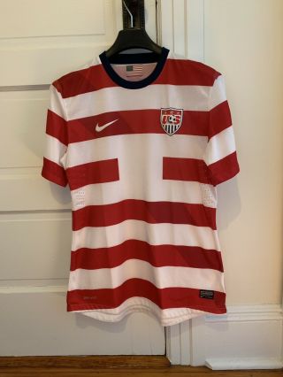 Nike Authentic 2012 " Waldo " Team Usa Usmnt Soccer Jersey Home Mens Large