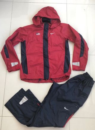 United States Usa Track & Field Issued Nike Jacket And Pants Set Women Small