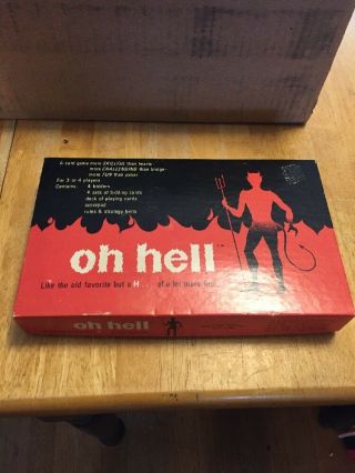 Vintage Oh Hell Card Game By Cadaco Complete