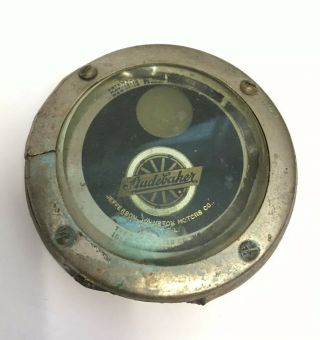 Early Studebaker Branded Motometer Radiator Ornament Vintage Bevel Glass