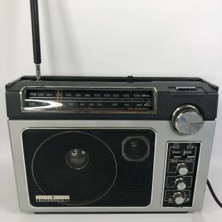 Vintage General Electric Ge Radio Ii Model 7 - 2885f Am/fm Radio