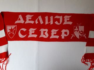 Fc Red Star Belgrade Serbia Scarf Fk Crvena Zvezda Delije Sever