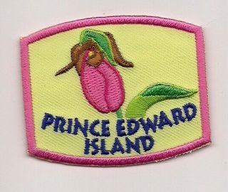 Province Of Prince Edward Island Canada Souvenir Floral Patch