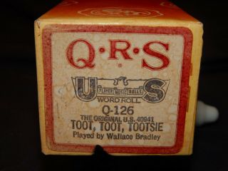 Vintage Qrs Player Piano Word Roll Q - 126 Toot,  Toot Tootsie