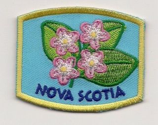 Province Of Nova Scotia Canada Souvenir Floral Patch