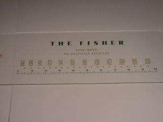 Fisher 400 fm stereo tube tuner TUNING GLASS 2