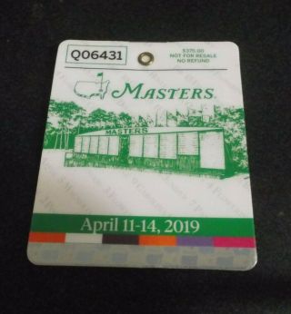 Hard To Find 2019 Masters Badge Tiger Woods Winner Golf Augusta National